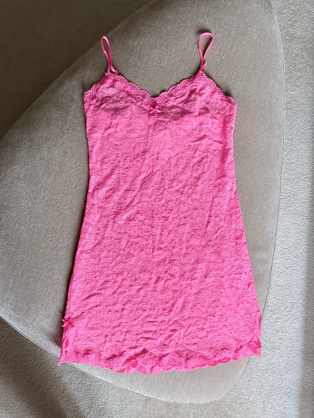 Pink Lace Slip - New